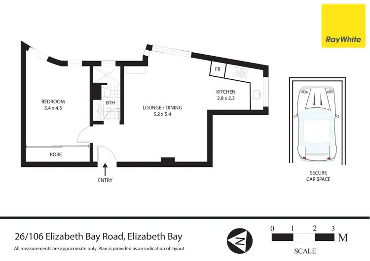 Floorplan of Homely apartment listing, 26/106 Elizabeth Bay Road, Elizabeth Bay NSW 2011