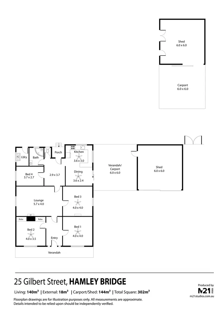 Floorplan of Homely house listing, 25 Gilbert Street, Hamley Bridge SA 5401