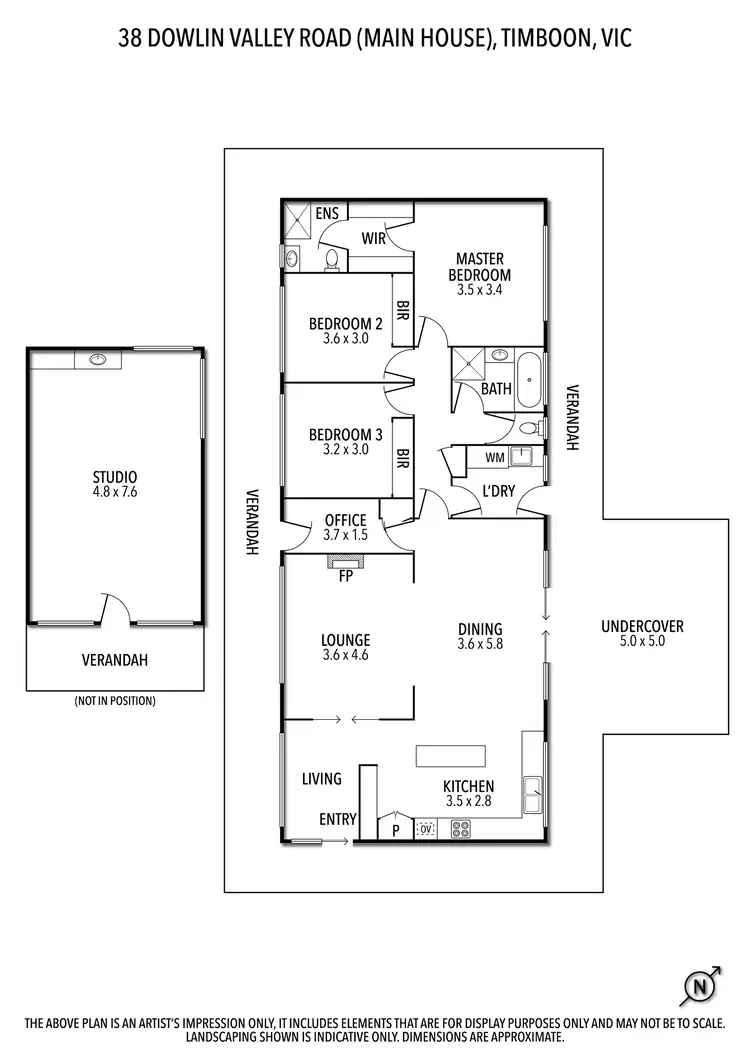 Floorplan of Homely rural property listing, 38 & 40 Dowlin Valley Road, Timboon VIC 3268