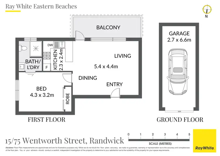 Floorplan of Homely apartment listing, 15/75 Wentworth Street, Randwick NSW 2031