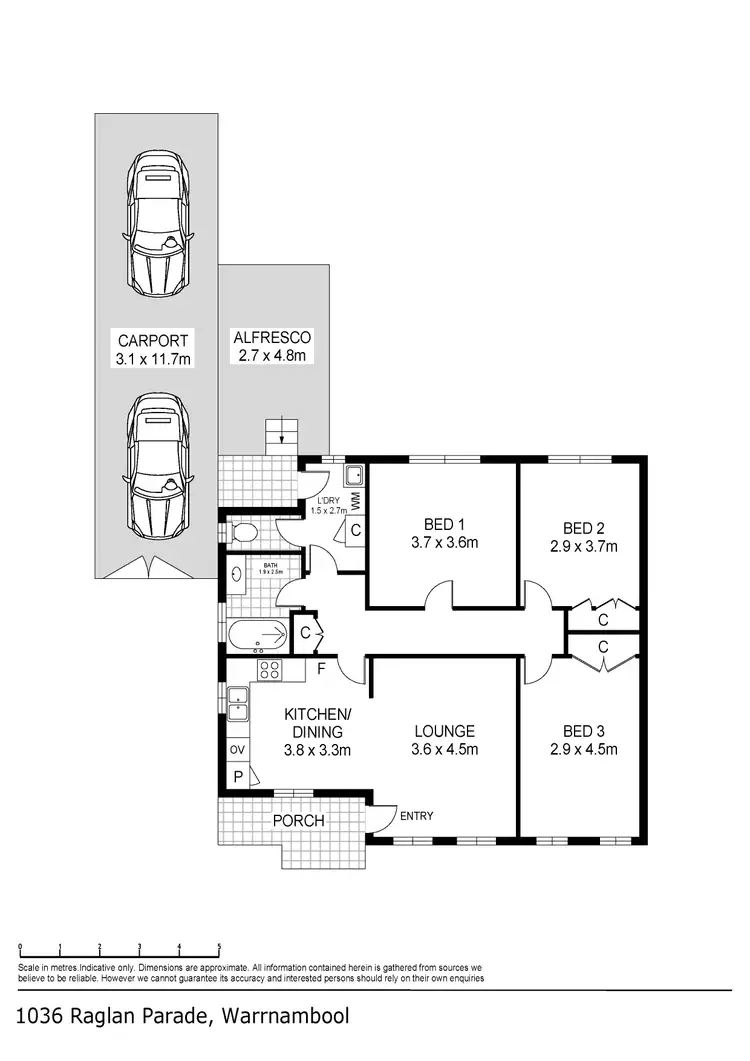 Floorplan of Homely house listing, 1036 Raglan Parade, Warrnambool VIC 3280