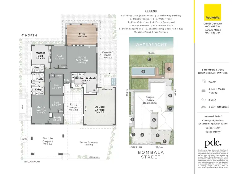 Floorplan of Homely house listing, 5 Bombala Street, Broadbeach Waters QLD 4218