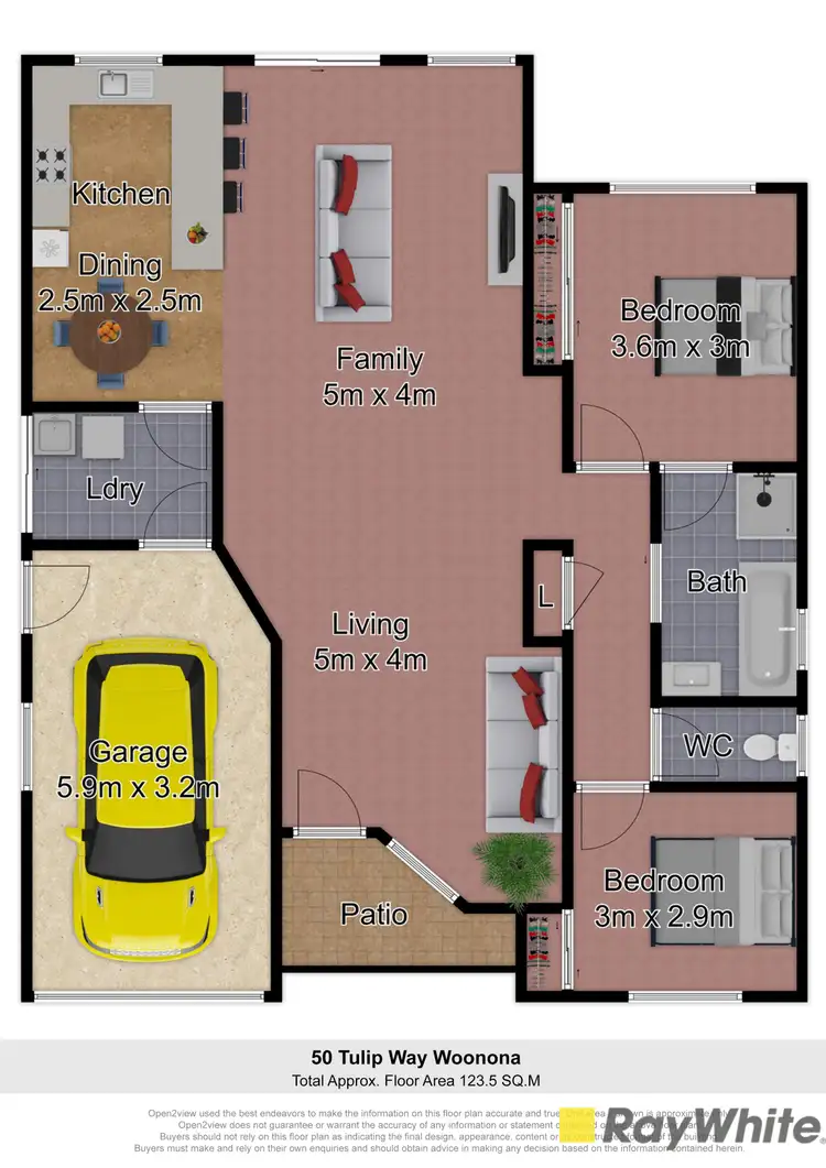 Floorplan of Homely house listing, 50 Tulip Way, Woonona NSW 2517