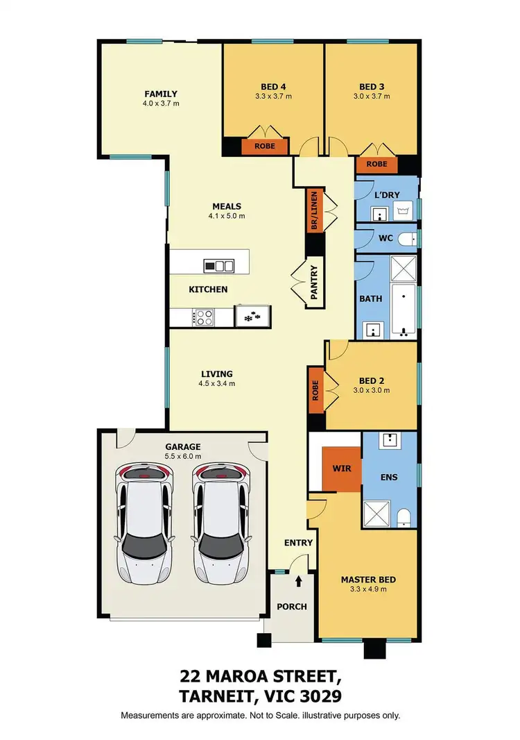 Floorplan of Homely house listing, 22 Maroa Street, Tarneit VIC 3029