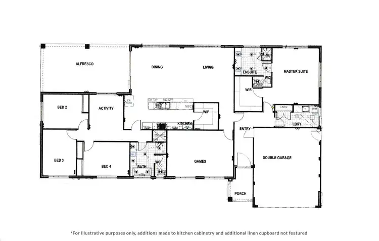 Floorplan of Homely house listing, 52 Mccubbin Loop, Dawesville WA 6211