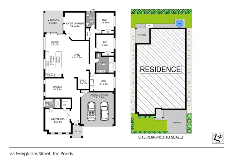 Floorplan of Homely house listing, 55 Everglades Street, The Ponds NSW 2769