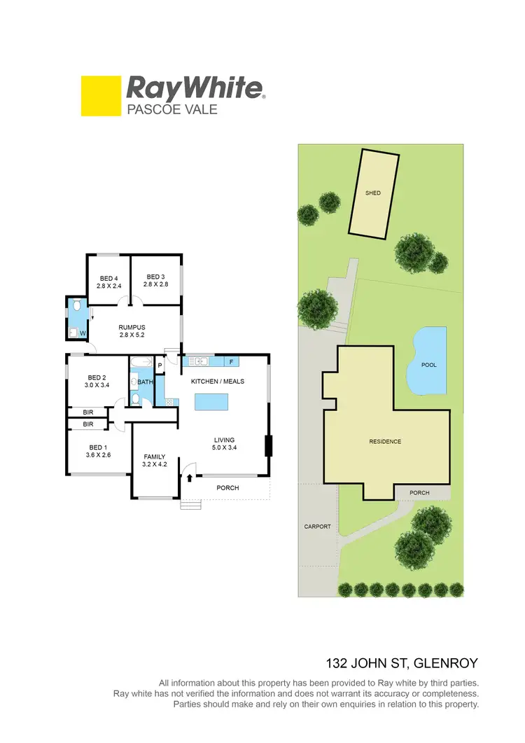 Floorplan of Homely house listing, 132 John Street, Glenroy VIC 3046