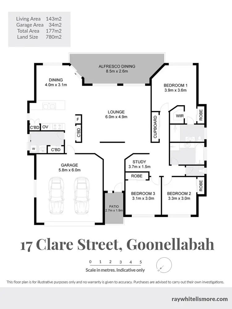 Floorplan of Homely house listing, 17 Clare Street, Goonellabah NSW 2480