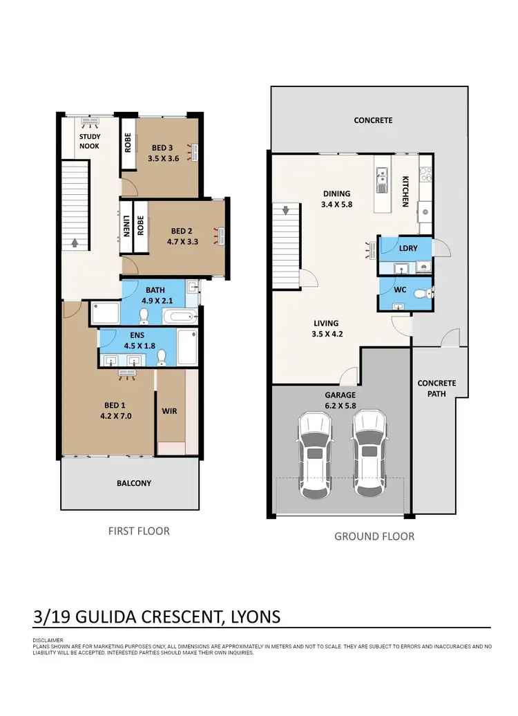 Floorplan of Homely townhouse listing, 3/19 Gulida Crescent, Lyons NT 810