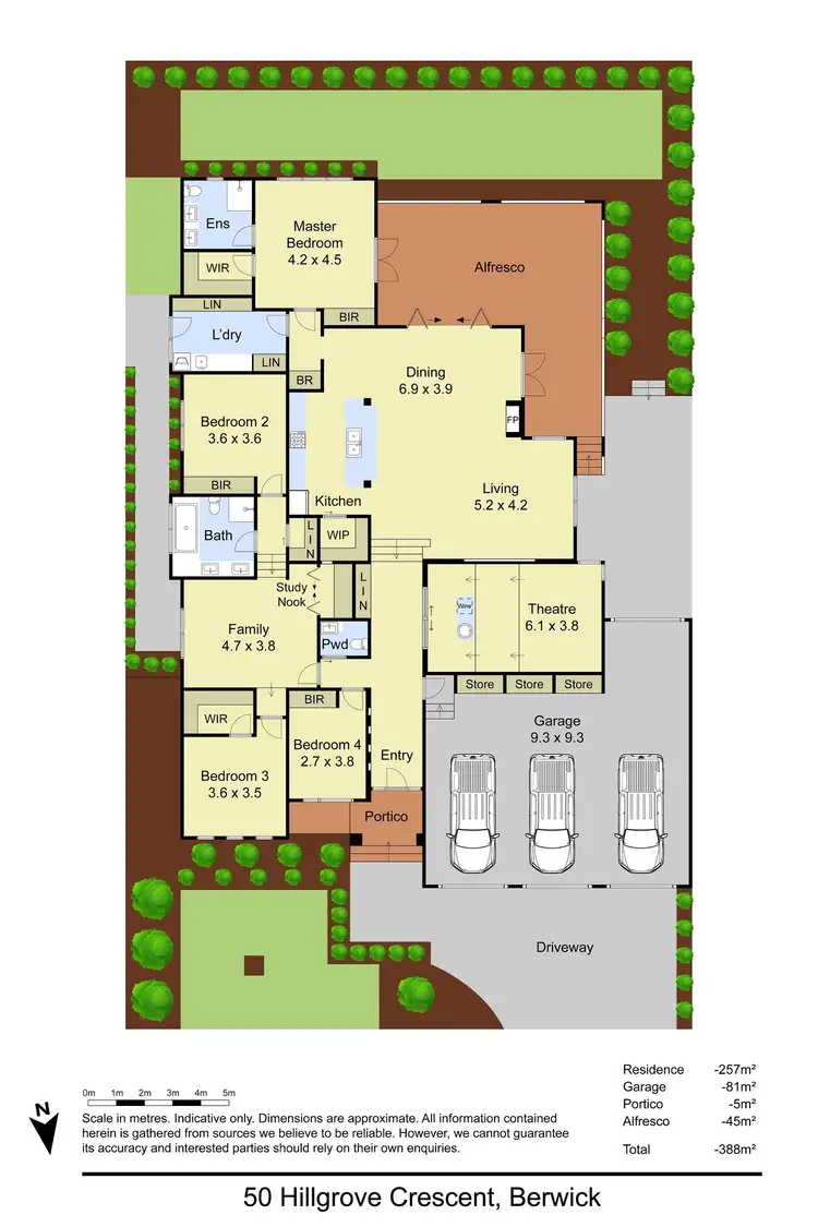 Floorplan of Homely house listing, 50 Hillgrove Crescent, Berwick VIC 3806