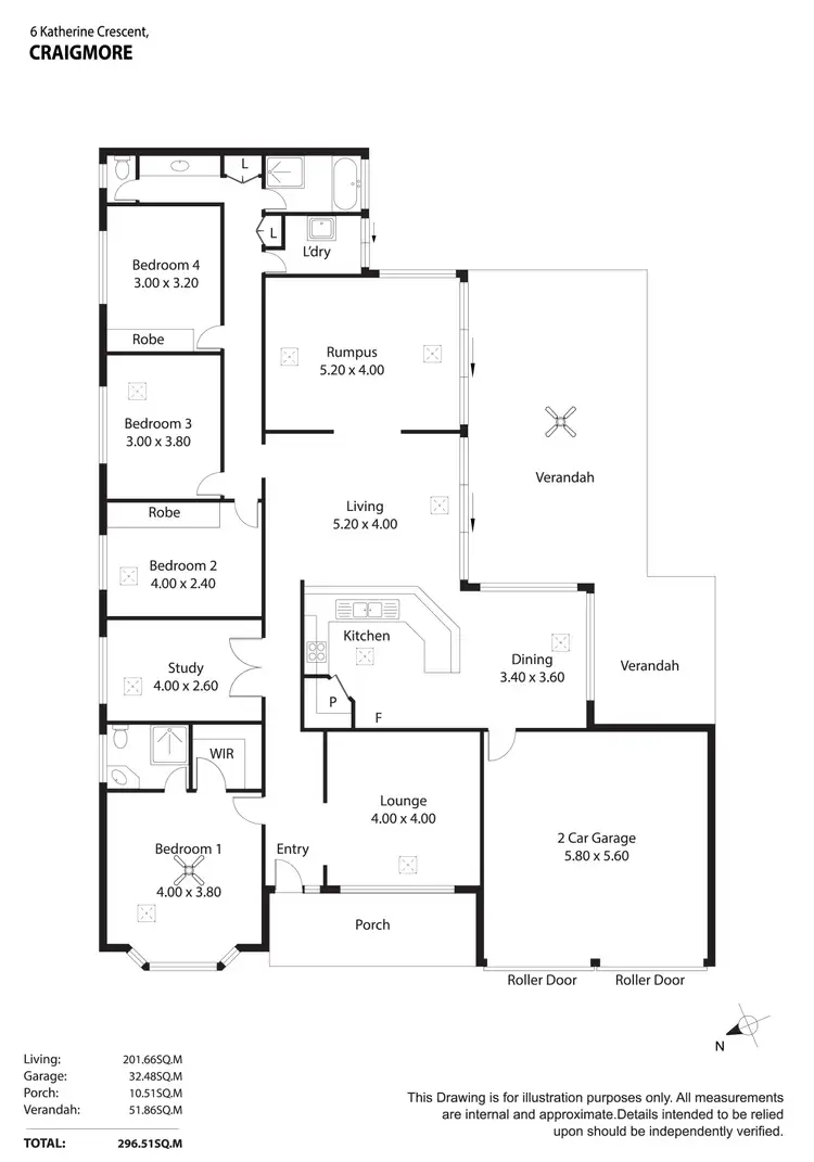 Floorplan of Homely house listing, 6 Katherine Crescent, Craigmore SA 5114