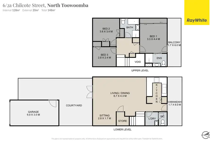 Floorplan of Homely unit listing, 6/2A Chilcote Street, North Toowoomba QLD 4350