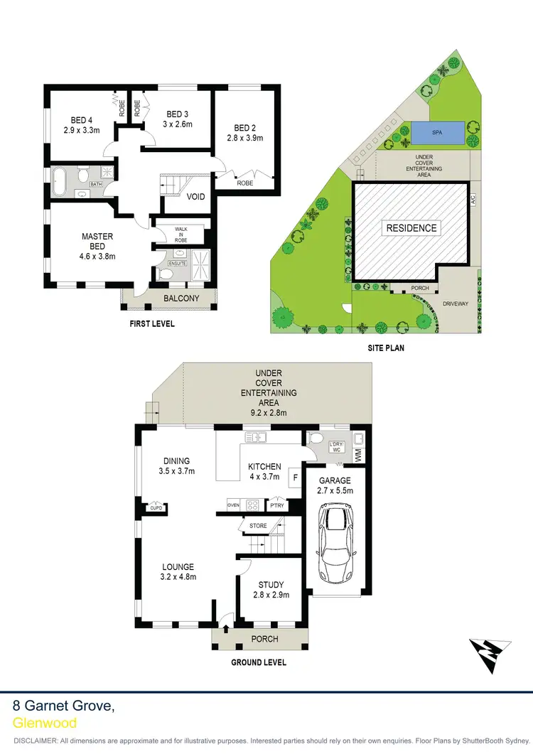 Floorplan of Homely house listing, 8 Garnet Grove, Glenwood NSW 2768