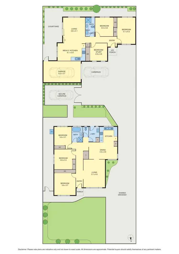 Floorplan of Homely house listing, 1 & 2/17 Denys Street, Fawkner VIC 3060