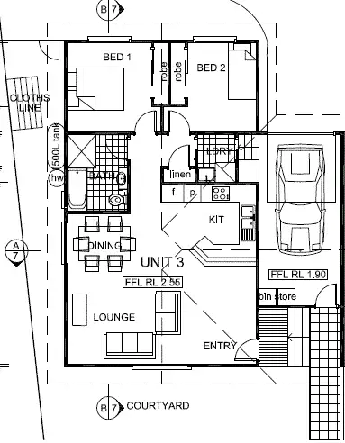 Floorplan of Homely house listing, 3/9 Phillip Street, Quirindi NSW 2343