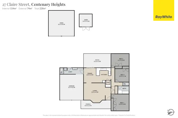 Floorplan of Homely house listing, 27 Claire Street, Centenary Heights QLD 4350