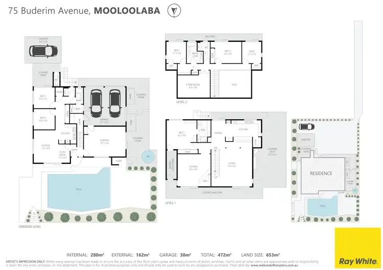Floorplan of Homely house listing, 75 Buderim Avenue, Mooloolaba QLD 4557