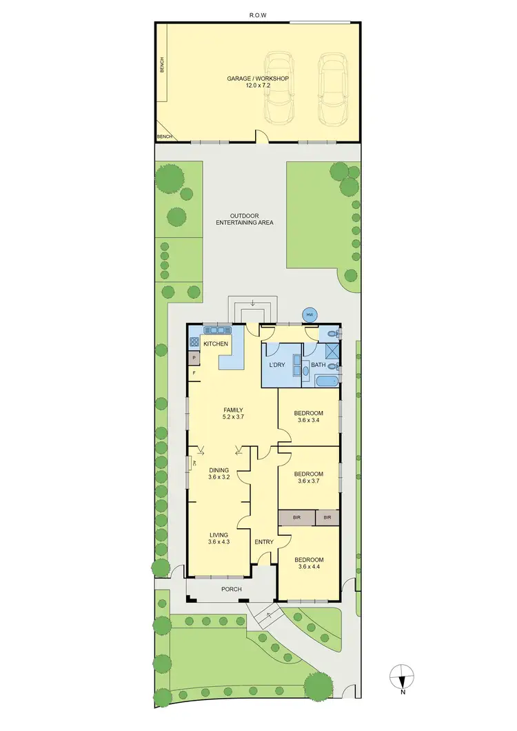 Floorplan of Homely house listing, 17 Heller Street, Brunswick VIC 3056