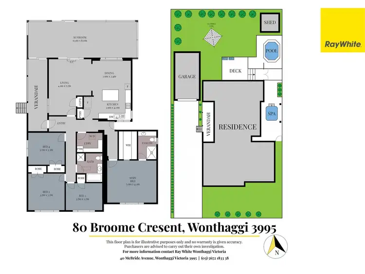 Floorplan of Homely house listing, 80 Broome Crescent, Wonthaggi VIC 3995