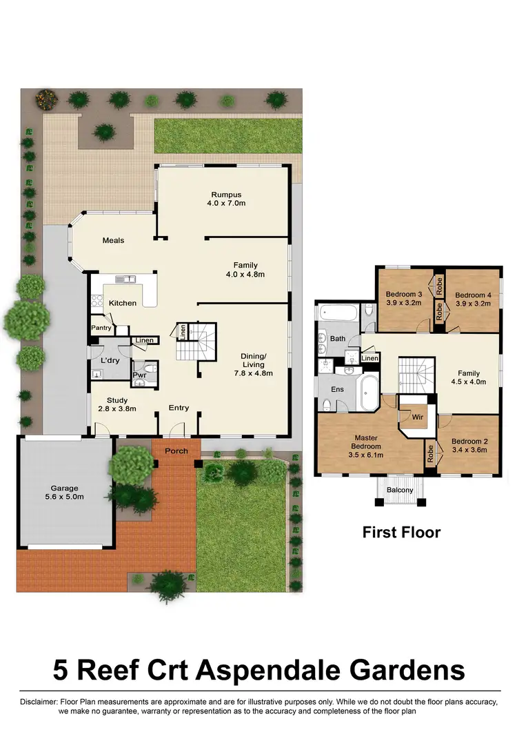 Floorplan of Homely house listing, 5 Reef Court, Aspendale Gardens VIC 3195