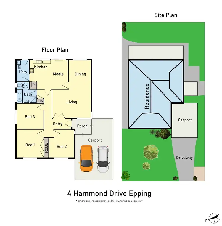 Floorplan of Homely house listing, 4 Hammond Drive, Epping VIC 3076