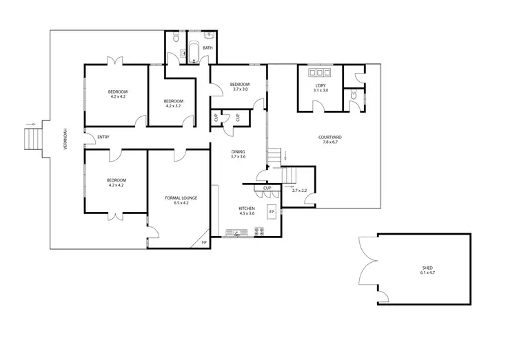 Floorplan of Homely house listing, 47 Murray Street, Pittsworth QLD 4356