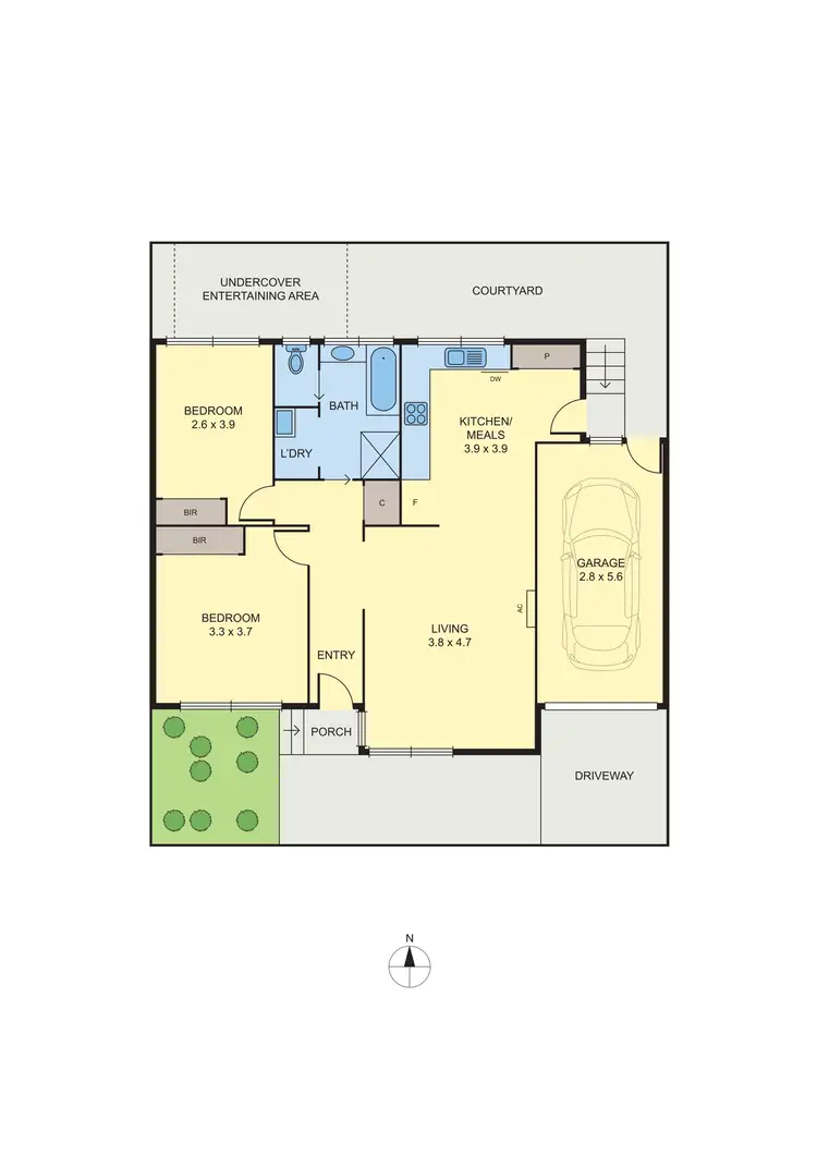 Floorplan of Homely unit listing, 8/26 Snell Grove, Pascoe Vale VIC 3044
