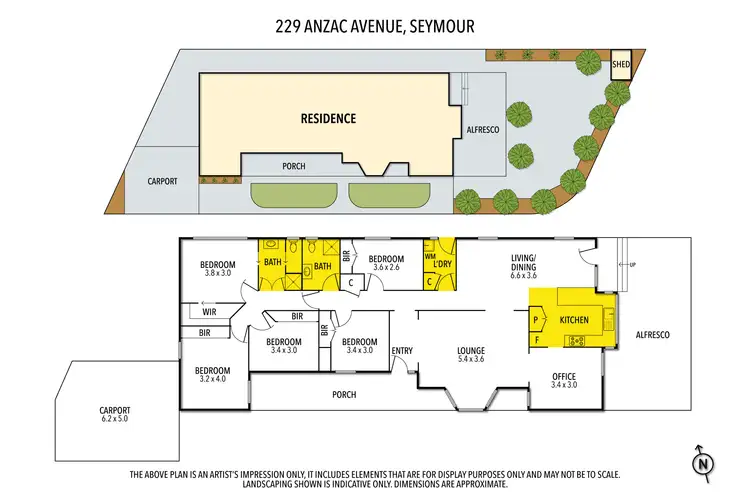 Floorplan of Homely house listing, 229 Anzac Avenue, Seymour VIC 3660