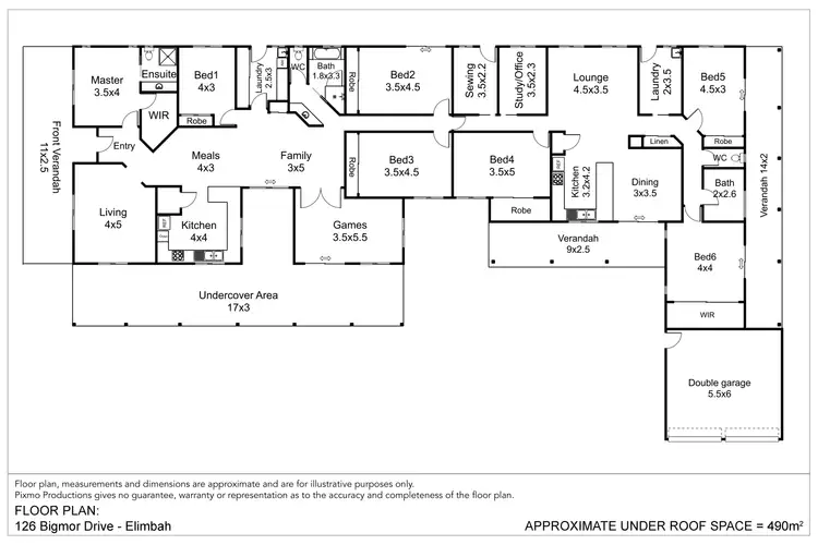 Floorplan of Homely house listing, 126 Bigmor Drive, Elimbah QLD 4516