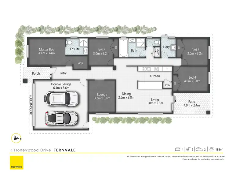 Floorplan of Homely house listing, 4 Honeywood Drive, Fernvale QLD 4306