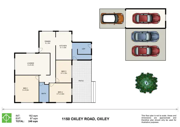 Floorplan of Homely house listing, 1150 Oxley Road, Oxley QLD 4075