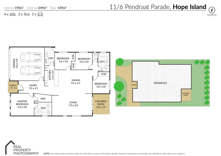 Floorplan of Homely house listing, 11/6 Pendraat Parade, Hope Island QLD 4212