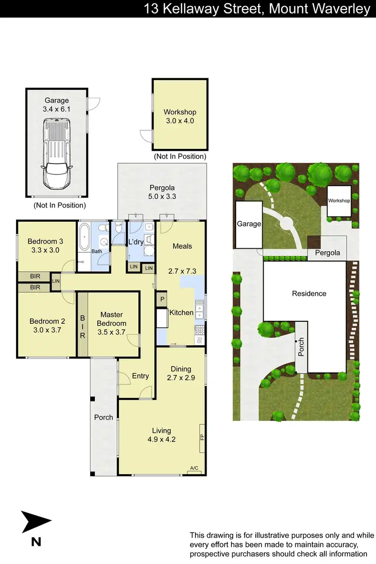 Floorplan of Homely house listing, 13 Kellaway Street, Mount Waverley VIC 3149