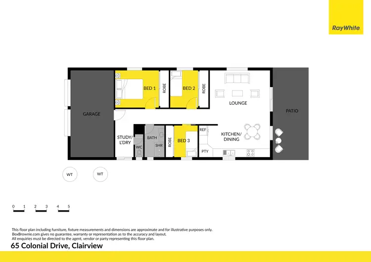 Floorplan of Homely house listing, 65 Colonial Drive, Clairview QLD 4741