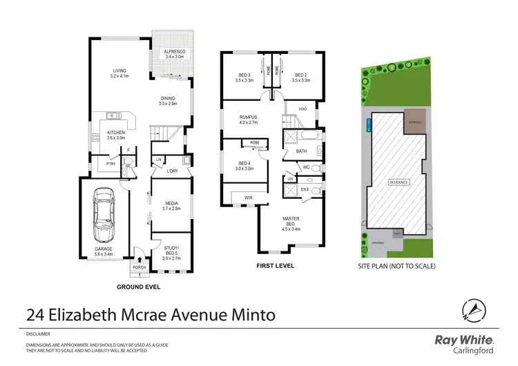 Floorplan of Homely house listing, 24 Elizabeth Mcrae Avenue, Minto NSW 2566