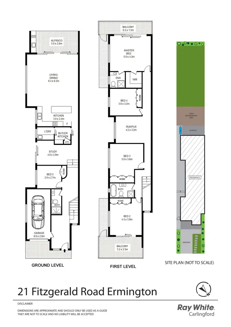 Floorplan of Homely semi-detached listing, 21 Fitzgerald Road, Ermington NSW 2115