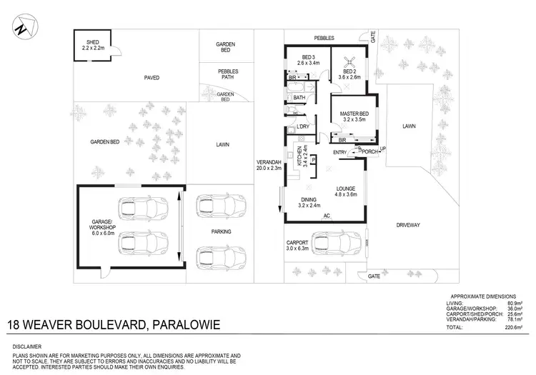 Floorplan of Homely house listing, 18 Weaver Boulevard, Paralowie SA 5108