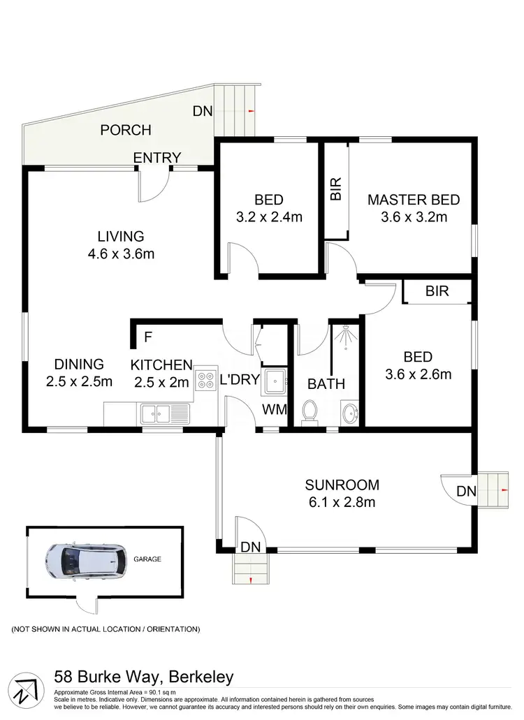 Floorplan of Homely house listing, 58 Burke Way, Berkeley NSW 2506