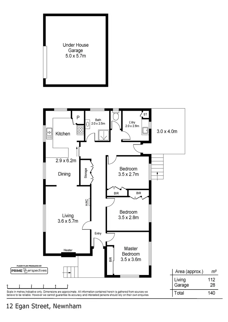 Floorplan of Homely house listing, 12 Egan Street, Newnham TAS 7248