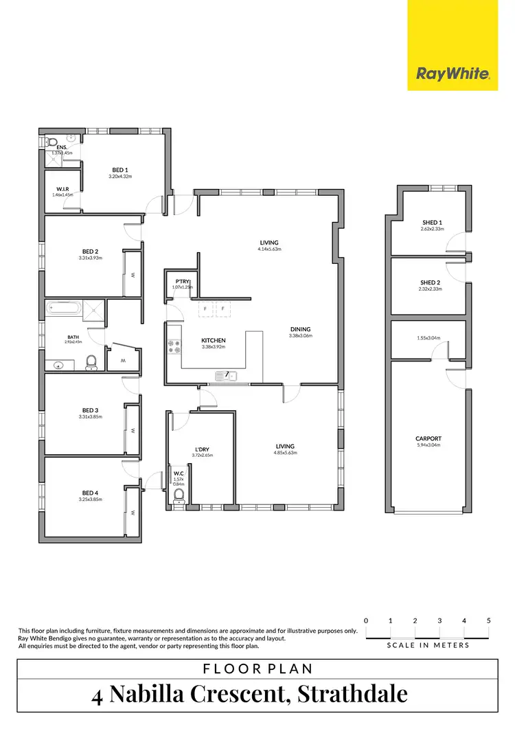 Floorplan of Homely house listing, 4 Nabilla Crescent, Strathdale VIC 3550