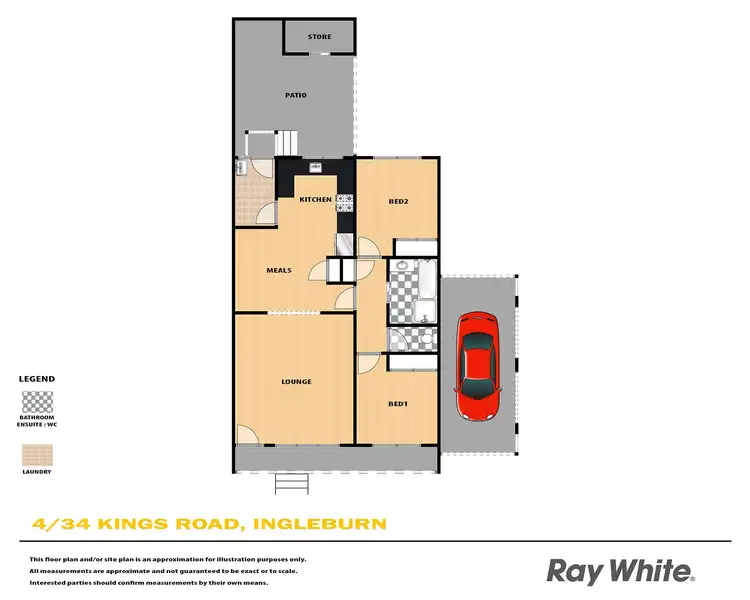 Floorplan of Homely villa listing, 4/34 Kings Road, Ingleburn NSW 2565