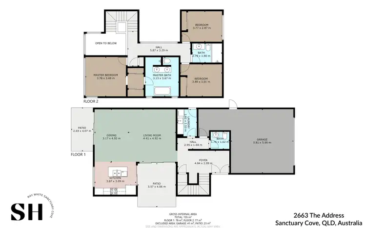 Floorplan of Homely house listing, 2663 The Address, Sanctuary Cove QLD 4212