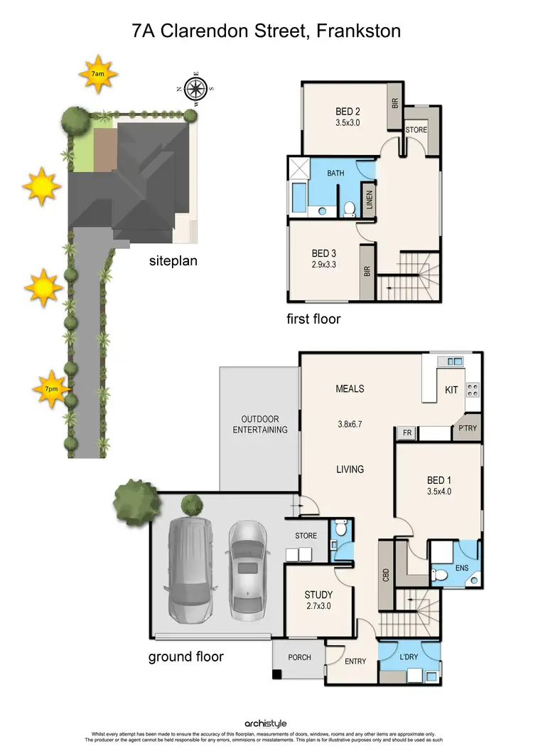 Floorplan of Homely land listing, 7A Clarendon Street, Frankston VIC 3199