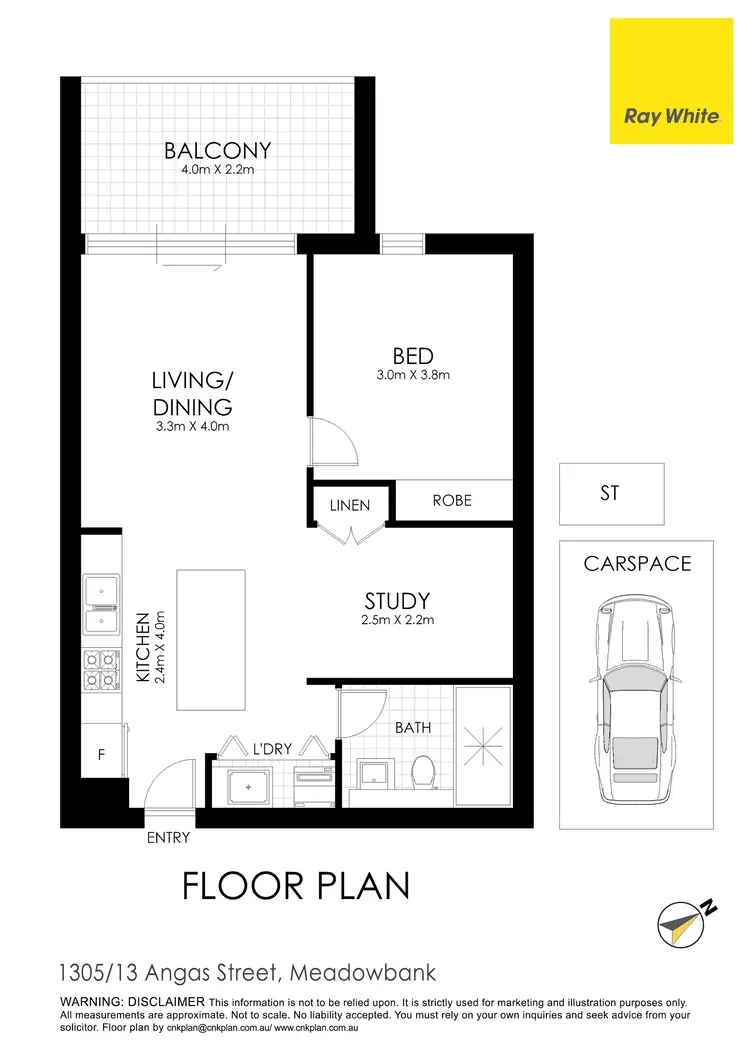 Floorplan of Homely apartment listing, 1305/13 Angas Street, Meadowbank NSW 2114