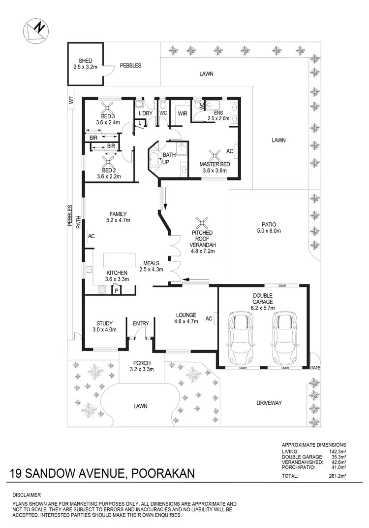Floorplan of Homely house listing, 19 Sandow Avenue, Pooraka SA 5095