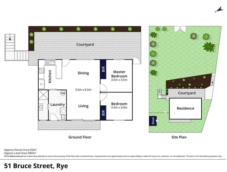 Floorplan of Homely house listing, 51 Bruce Street, Rye VIC 3941