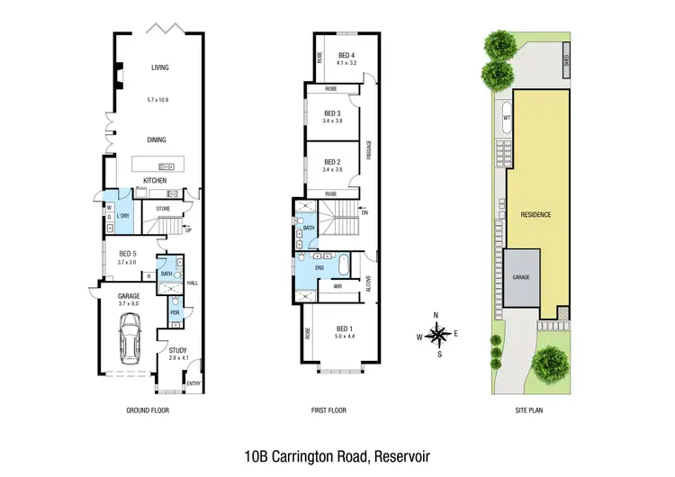 Floorplan of Homely house listing, 10B Carrington Road, Reservoir VIC 3073