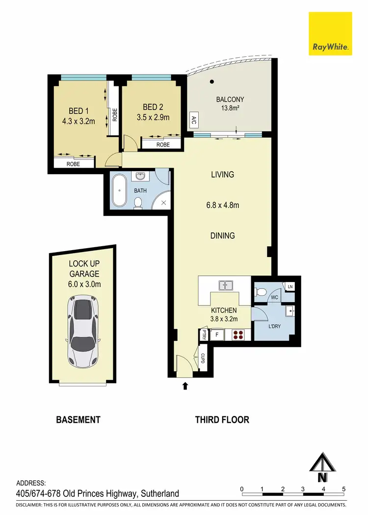 Floorplan of Homely unit listing, 405/674-678 Old Princes Highway, Sutherland NSW 2232