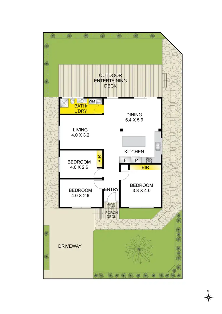 Floorplan of Homely house listing, 1/10 Cornish Avenue, Belmont VIC 3216