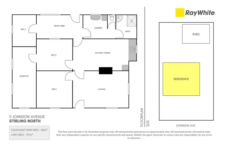 Floorplan of Homely house listing, 11 Johnson Avenue, Stirling North SA 5710